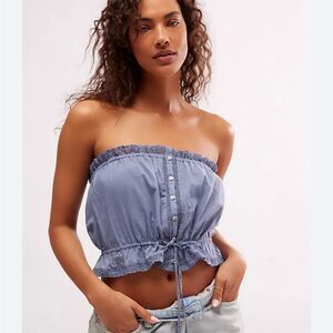 Free People Wistful Daydream Tube Top Size Medium